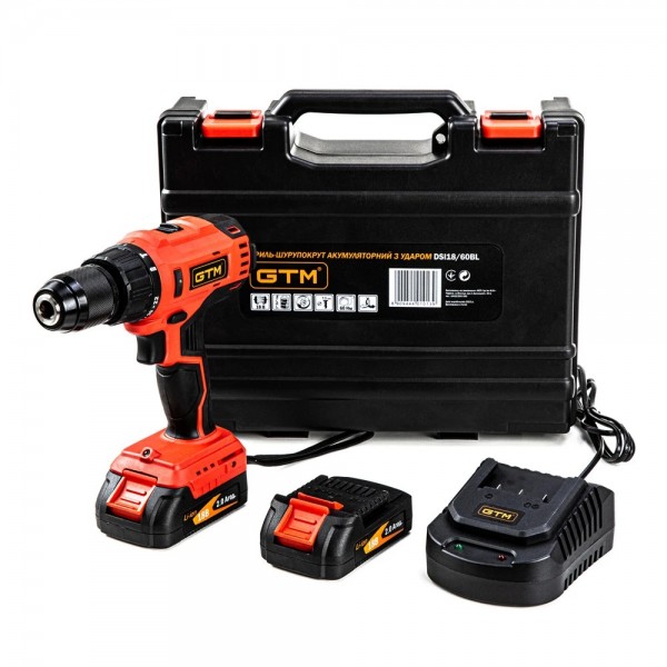 Акумуляторний ударний шурупокрут GTM DSI18/60BL безщітковий